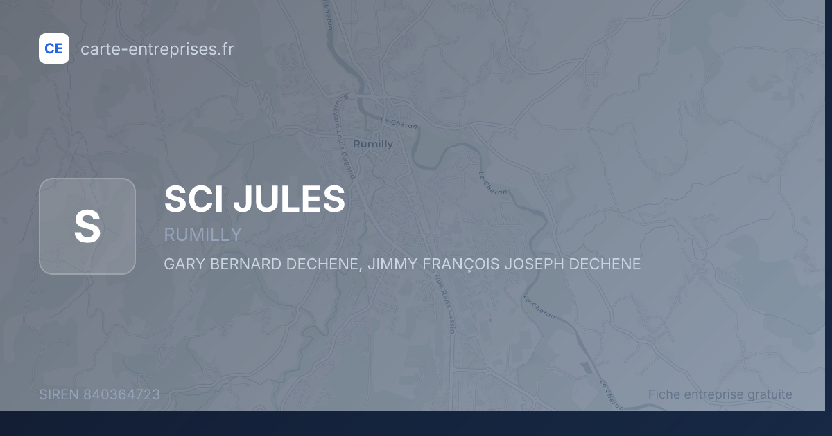 SCI JULES — 840364723 — fiche entreprise