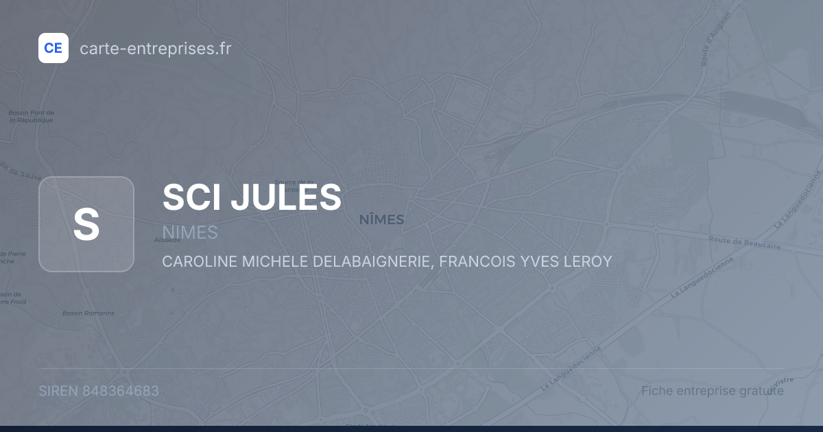 SCI JULES — 848364683 — fiche entreprise
