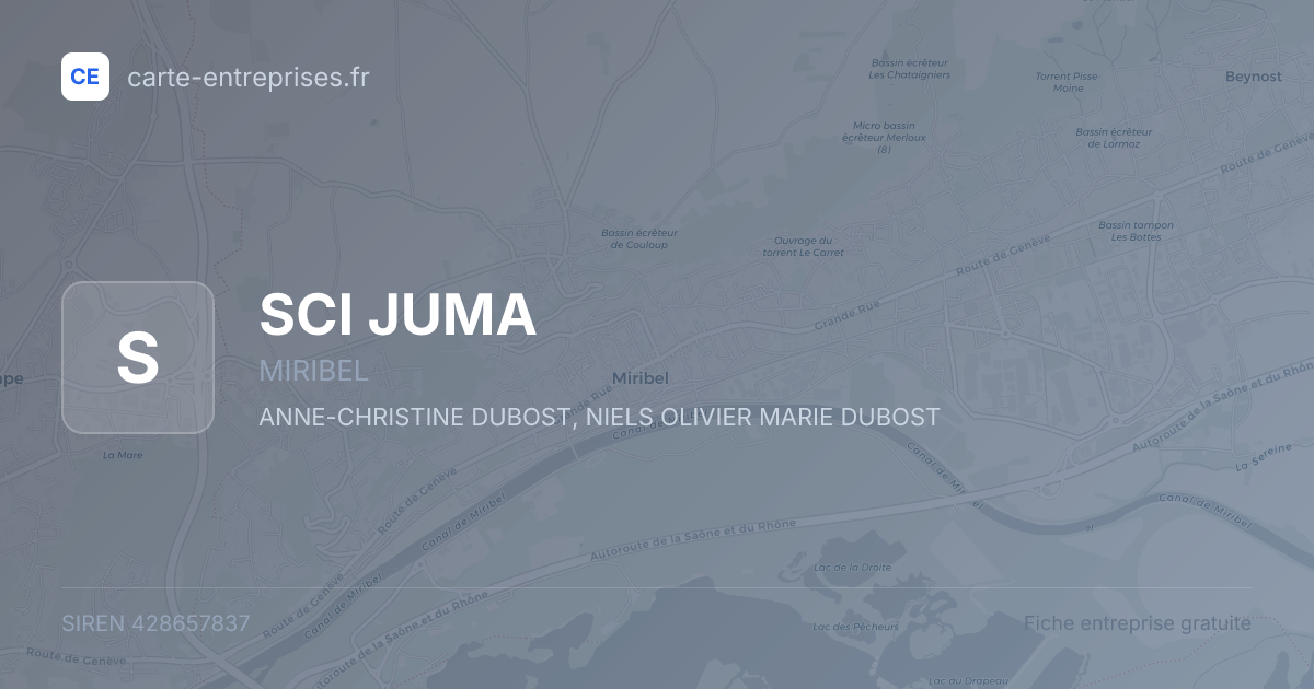 SCI JUMA — 428657837 — fiche entreprise