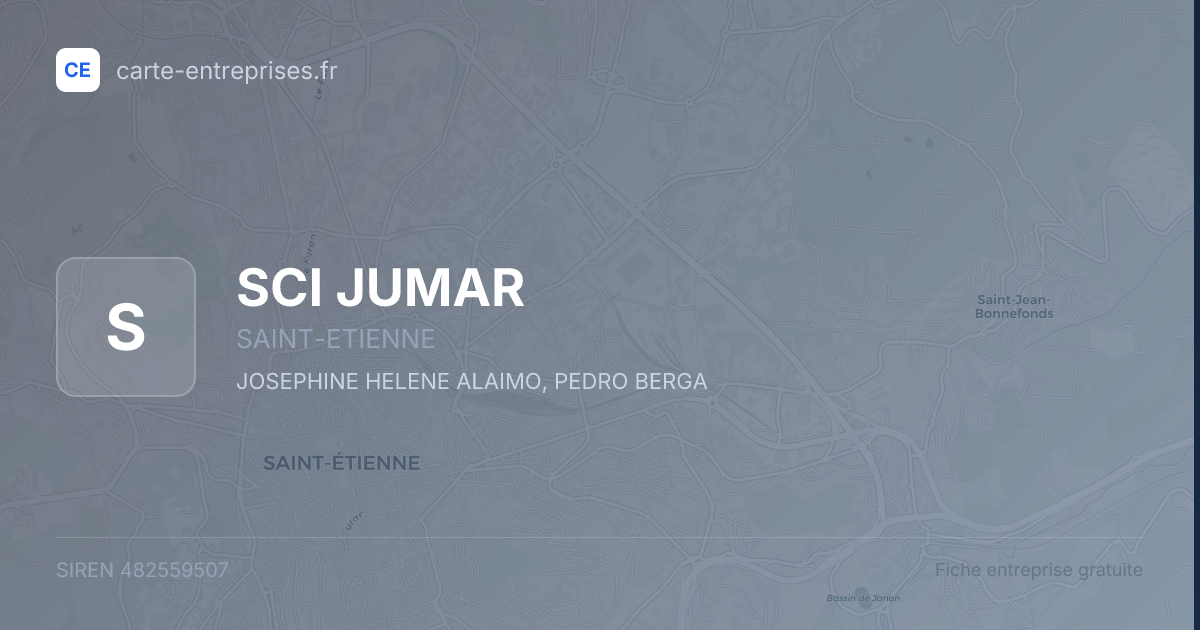 SCI JUMAR — 482559507 — fiche entreprise