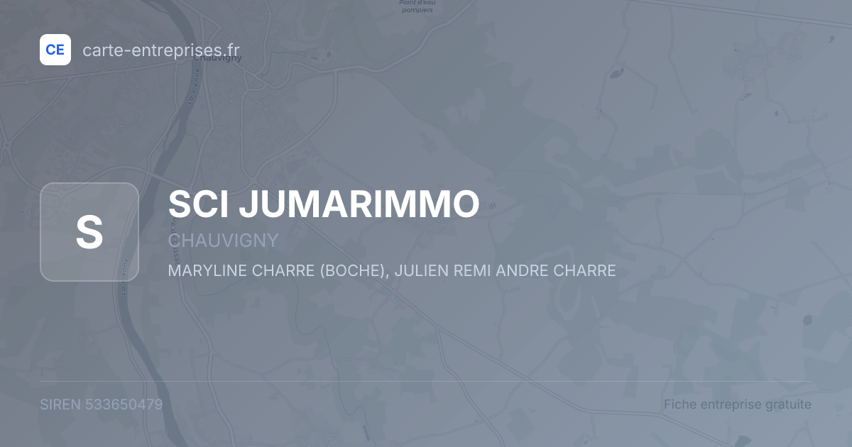 SCI JUMARIMMO — 533650479 — fiche entreprise