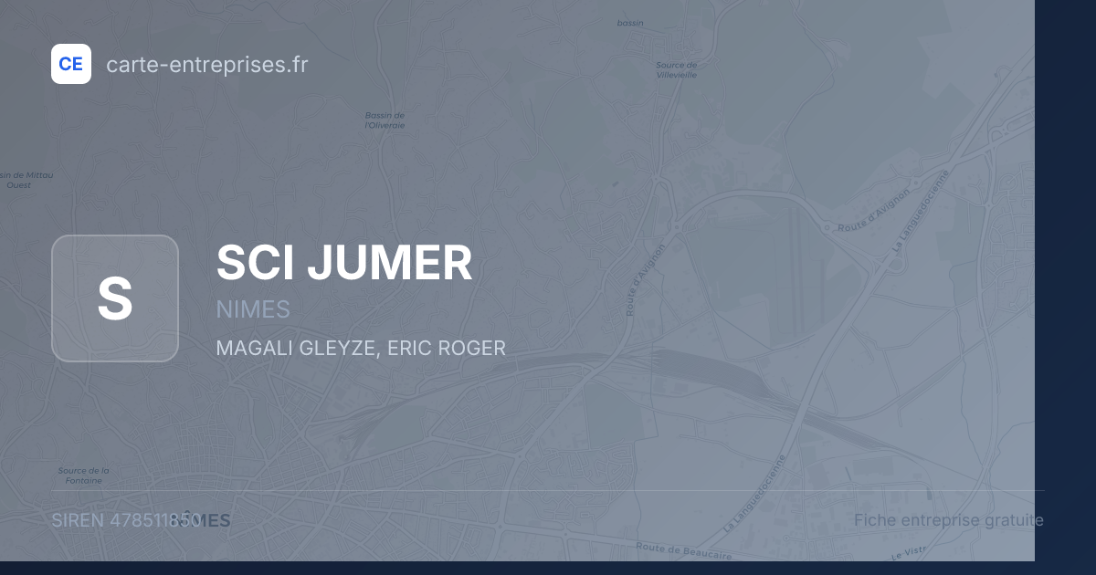 SCI JUMER — 478511850 — fiche entreprise