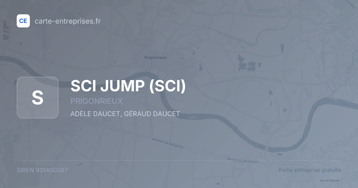 SCI JUMP (SCI) — 931400287 — fiche entreprise