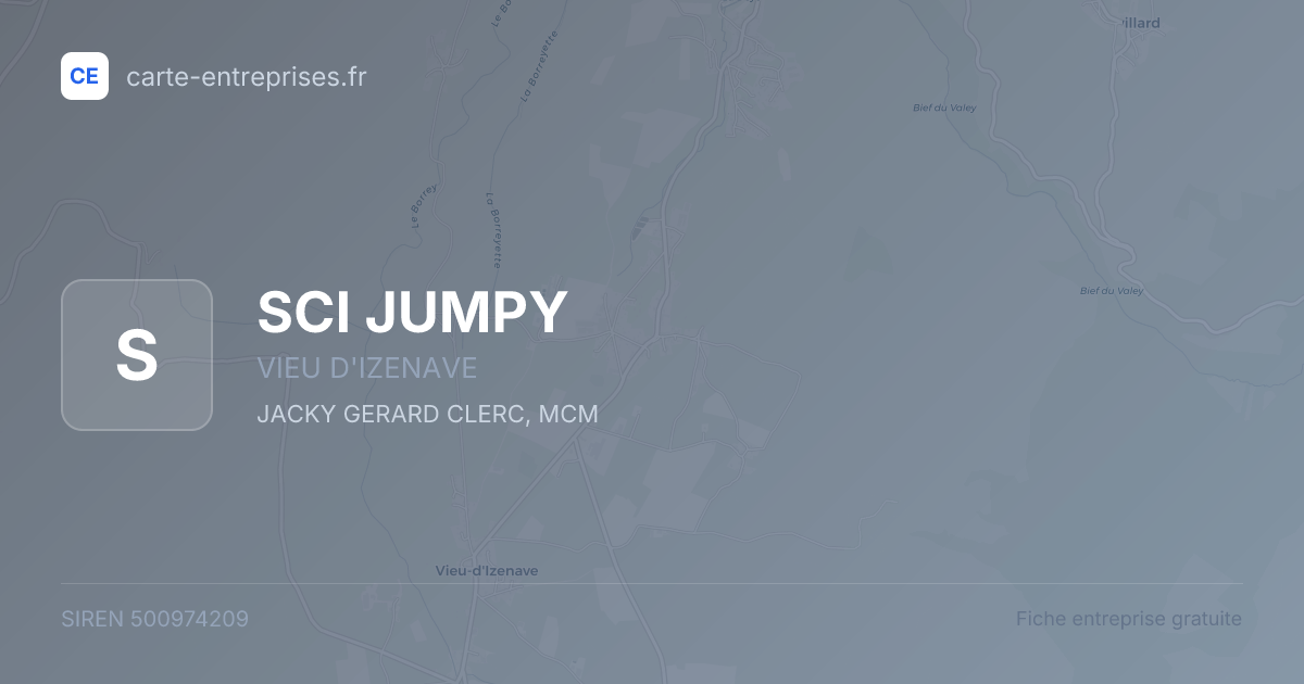 SCI JUMPY — 500974209 — fiche entreprise
