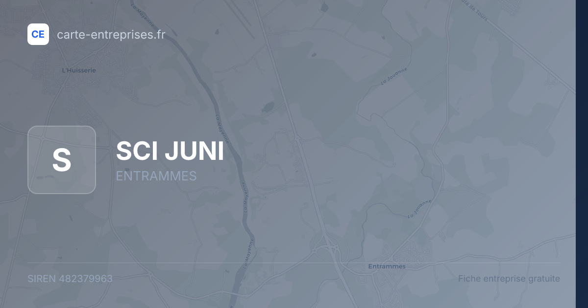 SCI JUNI — 482379963 — fiche entreprise