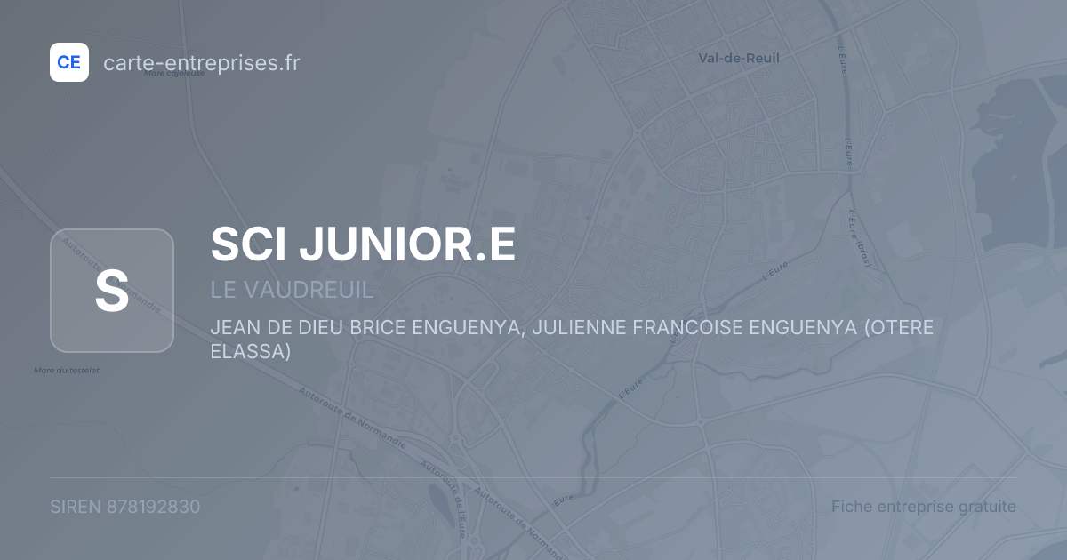 SCI JUNIOR.E — 878192830 — fiche entreprise