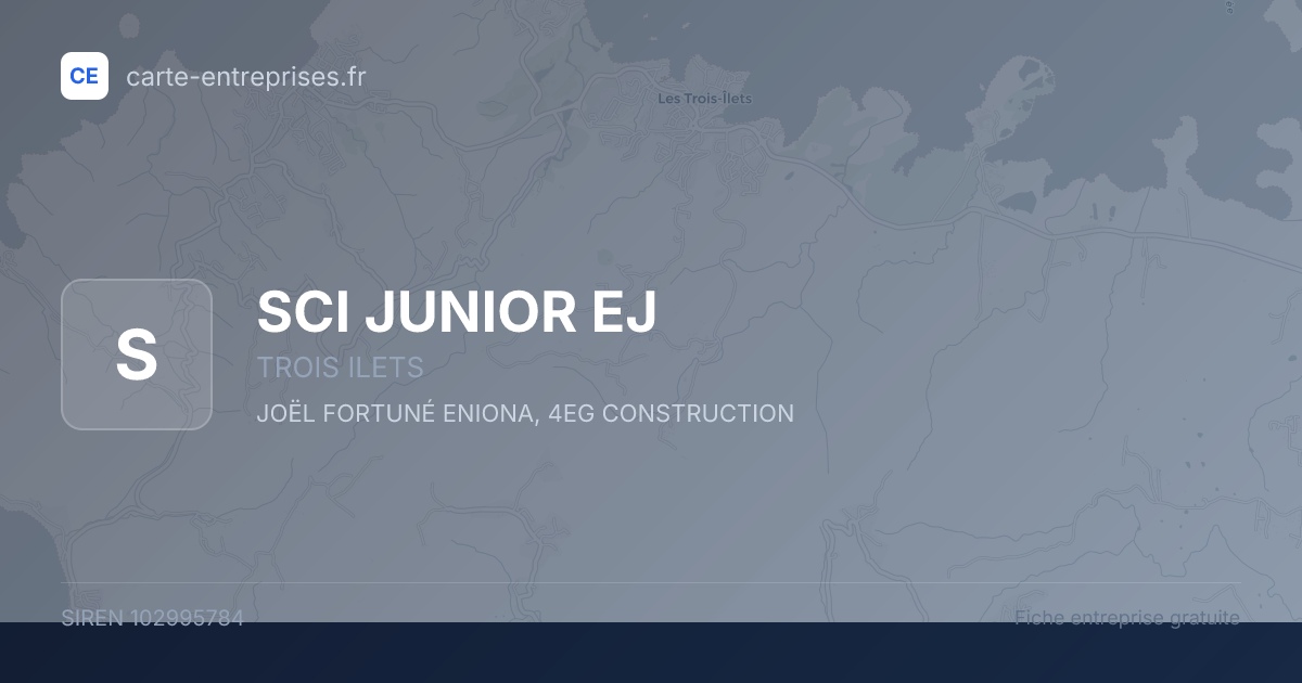 SCI JUNIOR EJ — 102995784 — fiche entreprise