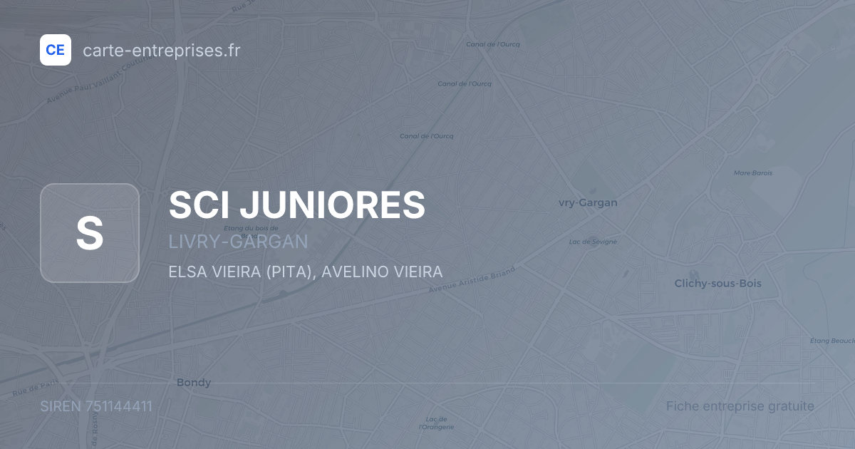 SCI JUNIORES — 751144411 — fiche entreprise