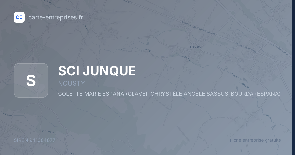 SCI JUNQUE — 941384877 — fiche entreprise