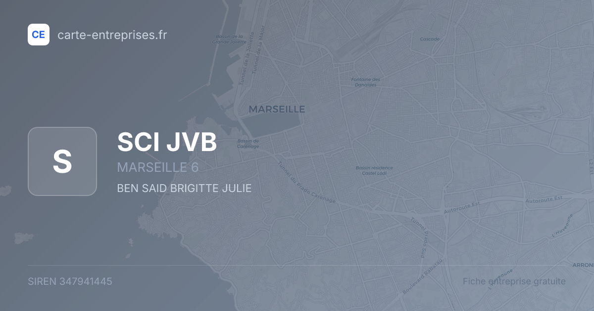 SCI JVB — 347941445 — fiche entreprise