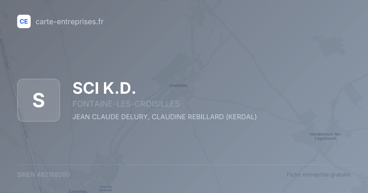 SCI K.D. — 482168200 — fiche entreprise