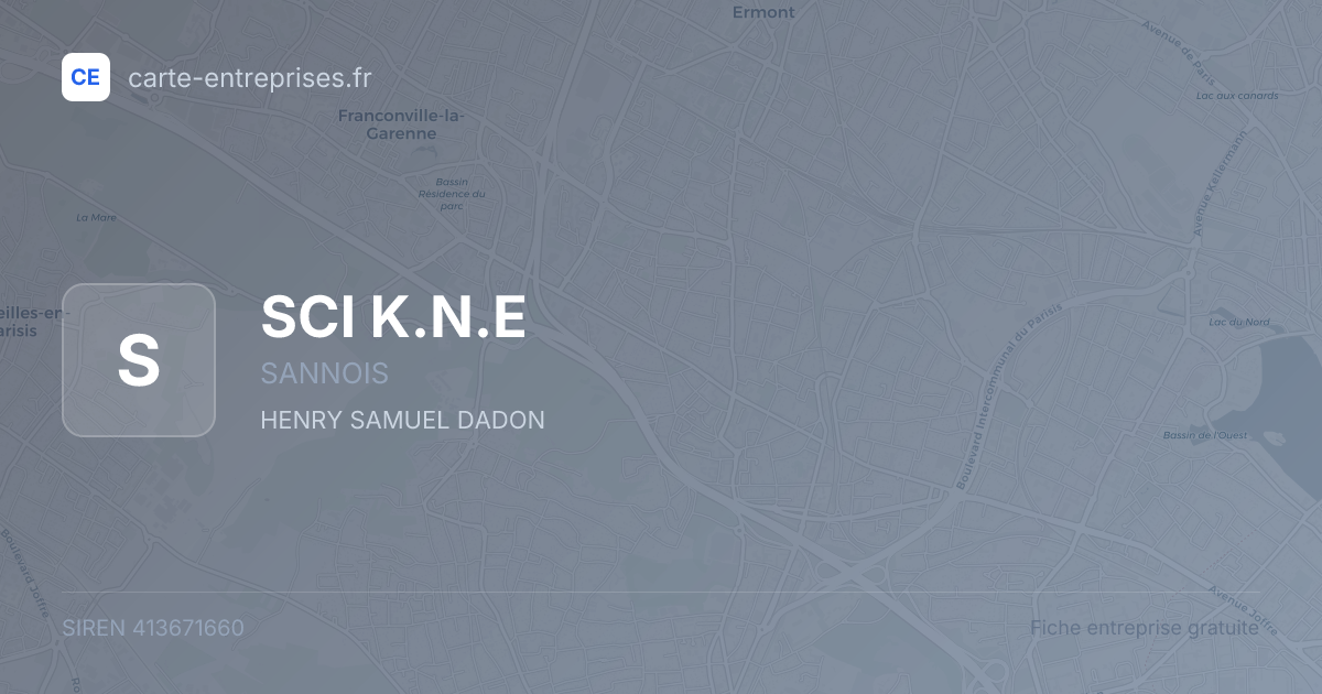SCI K.N.E — 413671660 — fiche entreprise