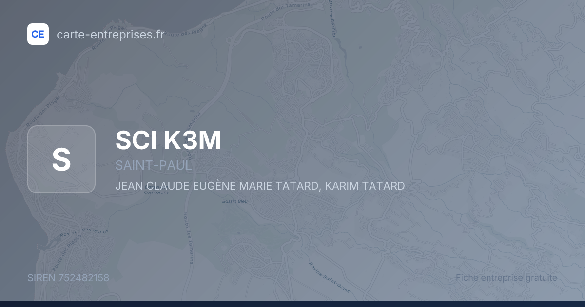 SCI K3M — 752482158 — fiche entreprise