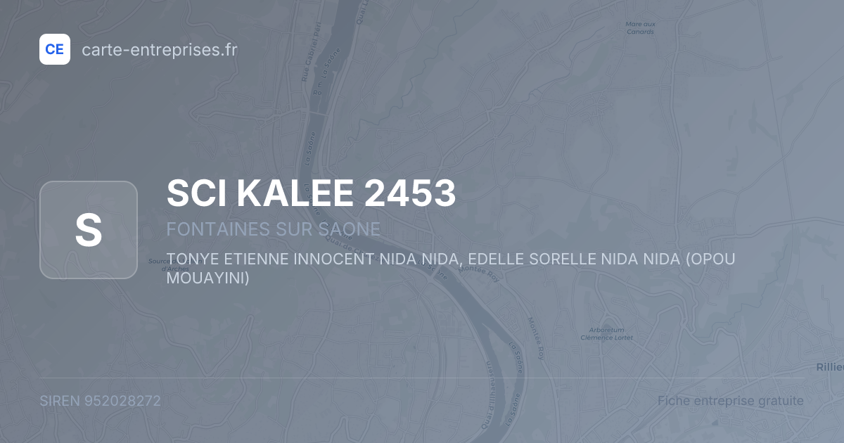 SCI KALEE 2453 — 952028272 — fiche entreprise