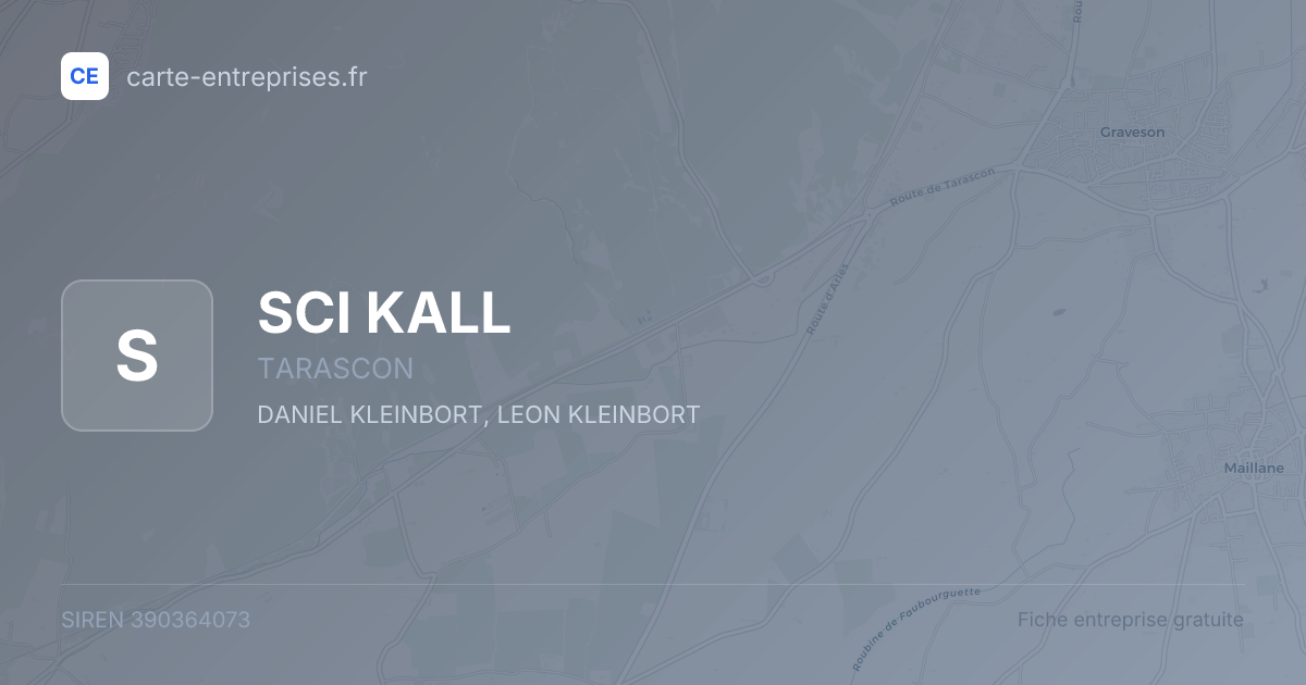 SCI KALL — 390364073 — fiche entreprise