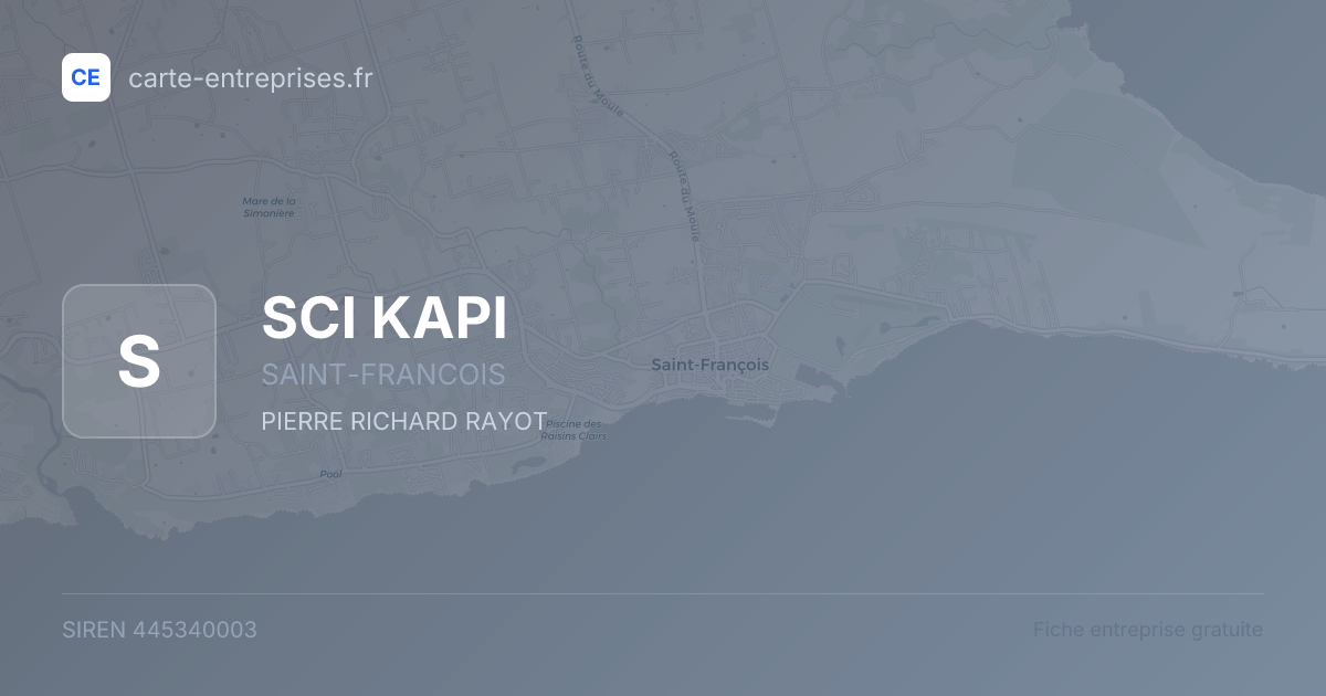SCI KAPI — 445340003 — fiche entreprise