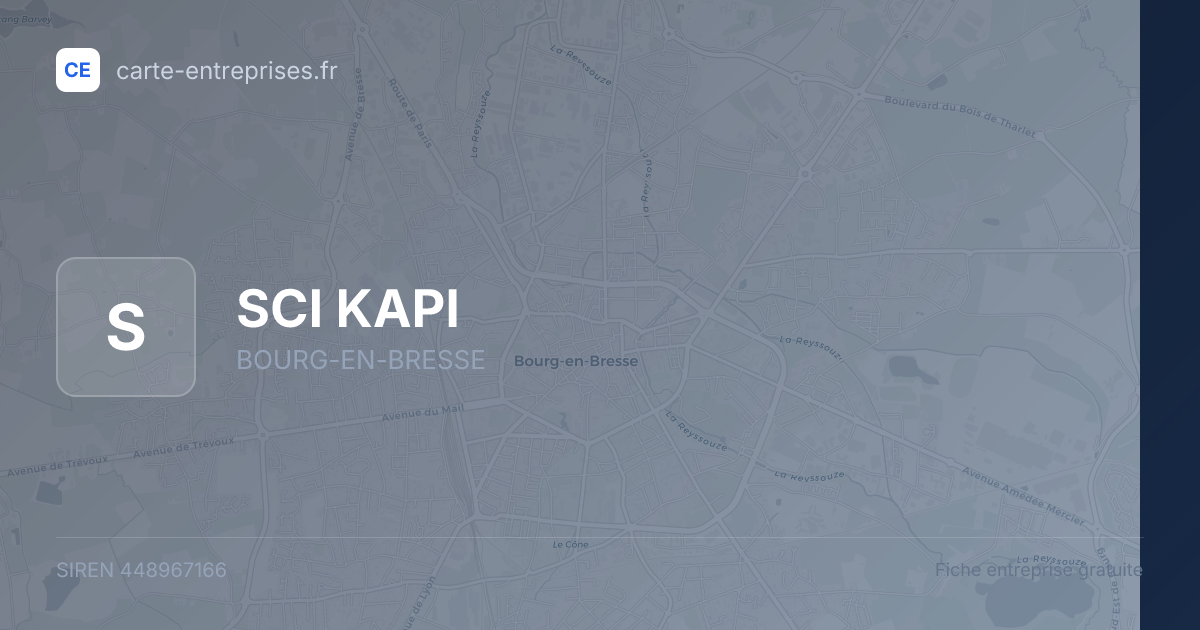 SCI KAPI — 448967166 — fiche entreprise
