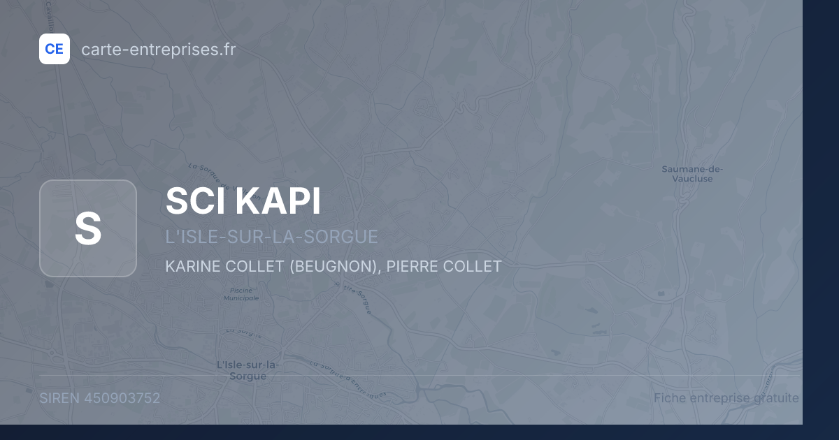 SCI KAPI — 450903752 — fiche entreprise