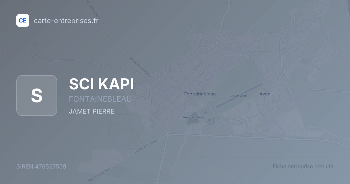 SCI KAPI — 478527559 — fiche entreprise