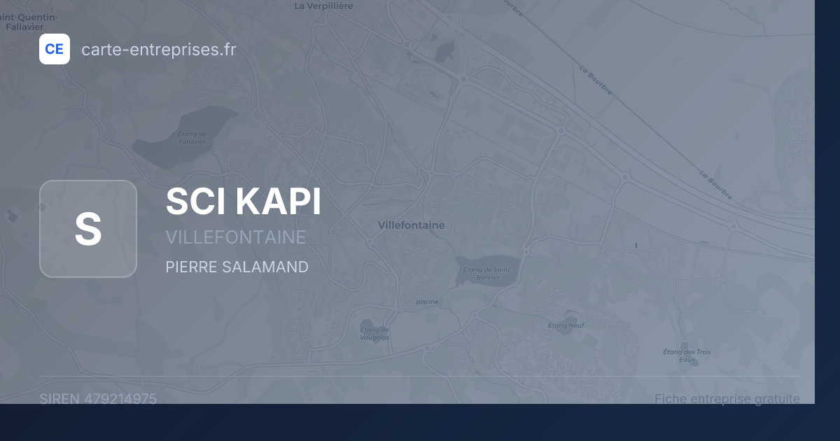 SCI KAPI — 479214975 — fiche entreprise
