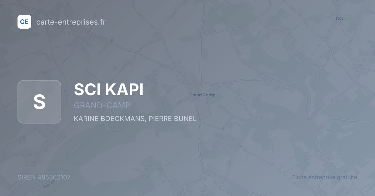 SCI KAPI — 485362107 — fiche entreprise