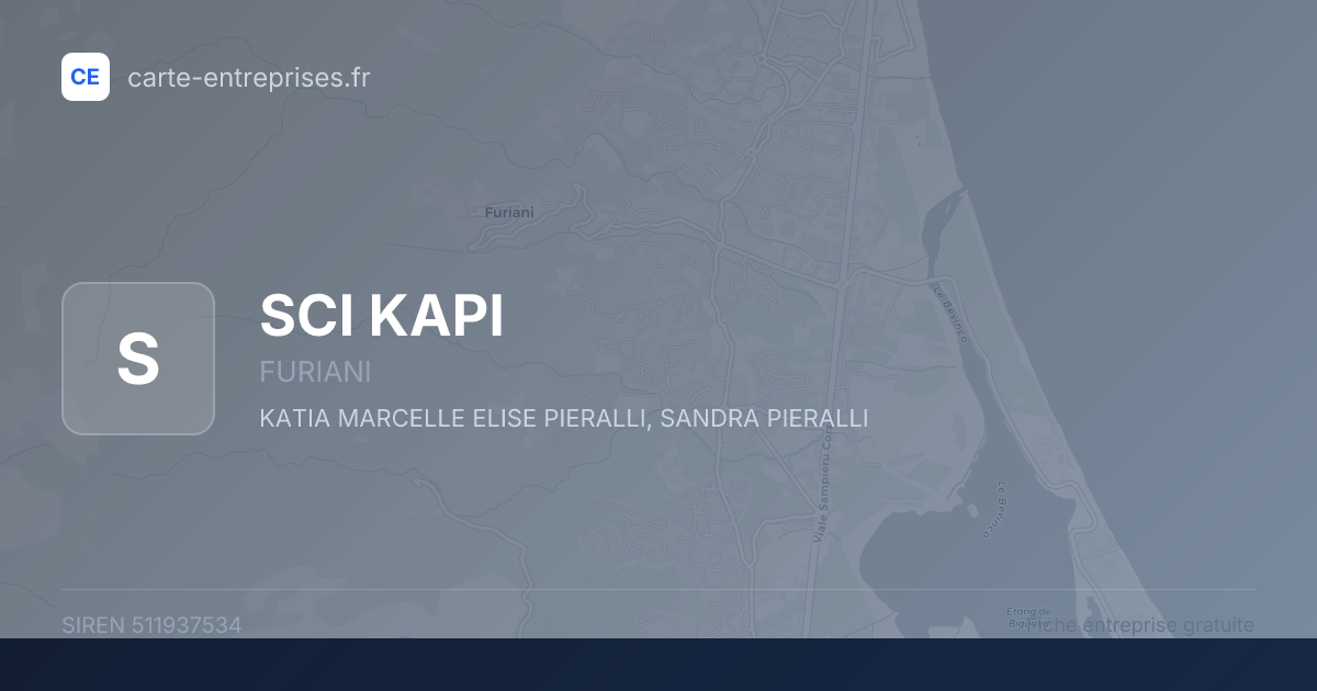SCI KAPI — 511937534 — fiche entreprise