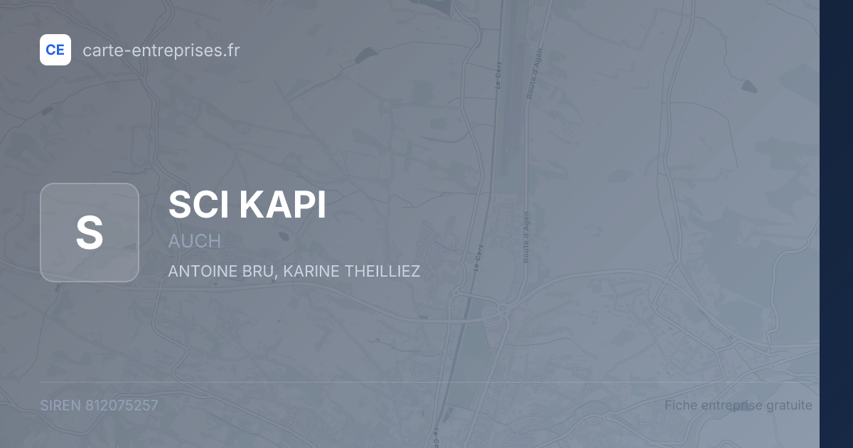 SCI KAPI — 812075257 — fiche entreprise
