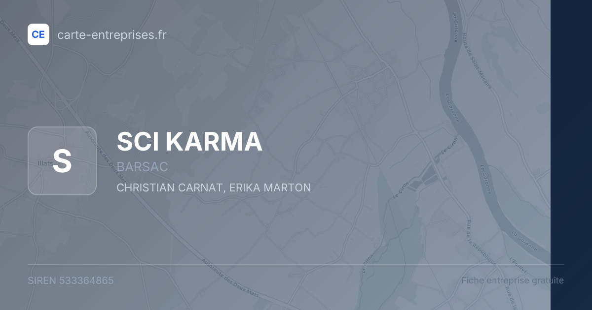 SCI KARMA — 533364865 — fiche entreprise