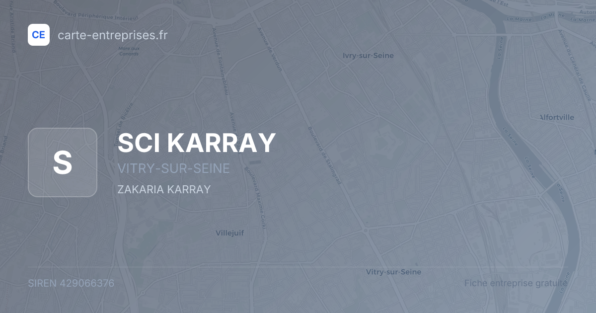 SCI KARRAY — 429066376 — fiche entreprise