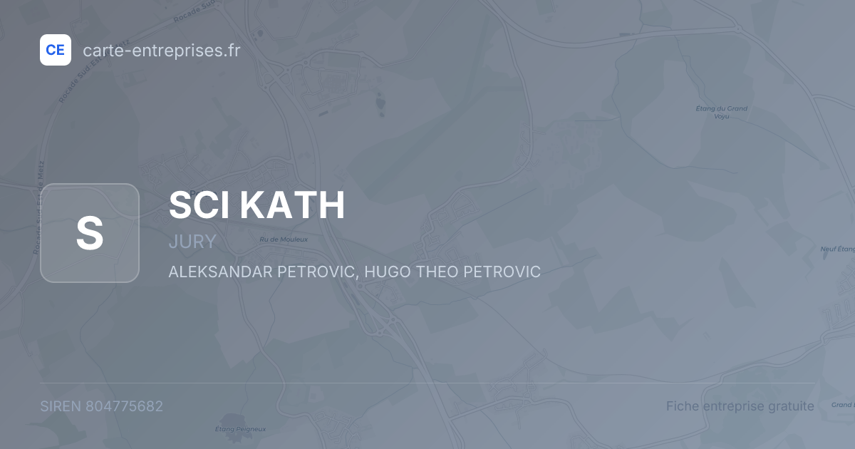 SCI KATH — 804775682 — fiche entreprise