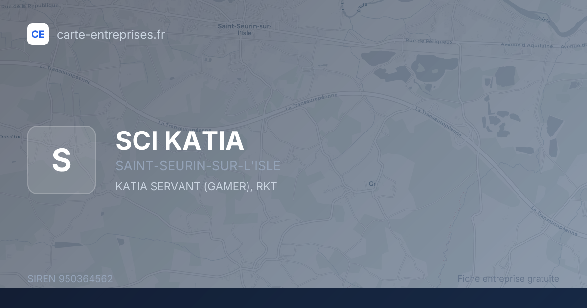 SCI KATIA — 950364562 — fiche entreprise