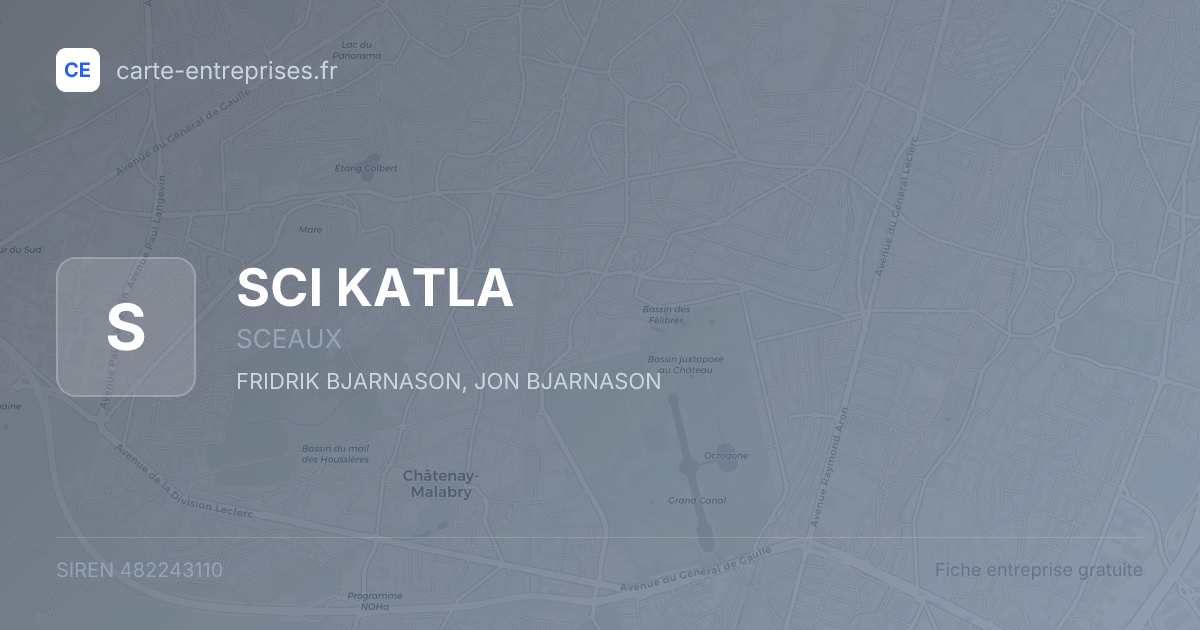 SCI KATLA — 482243110 — fiche entreprise