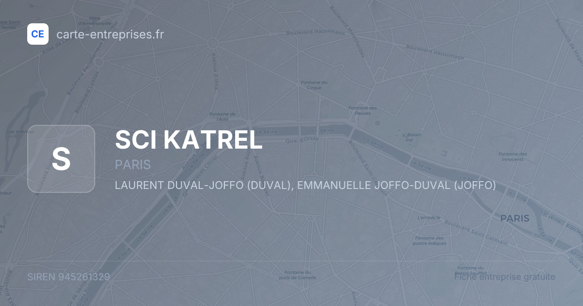 SCI KATREL — 945261329 — fiche entreprise
