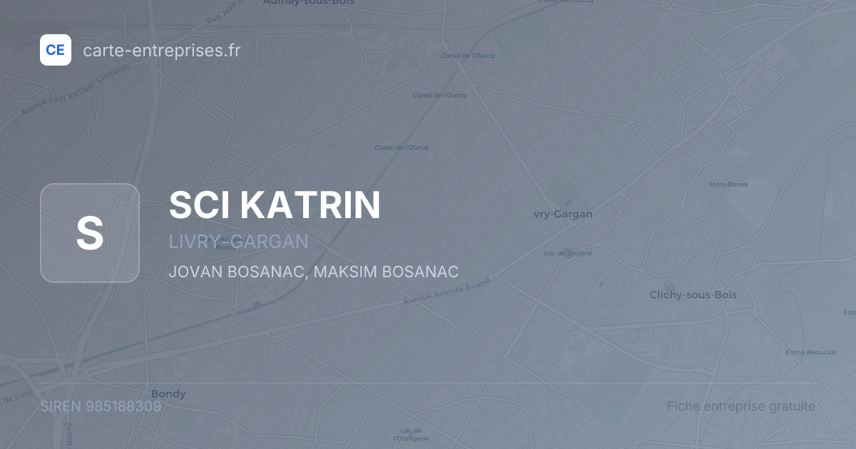 SCI KATRIN — 985188309 — fiche entreprise
