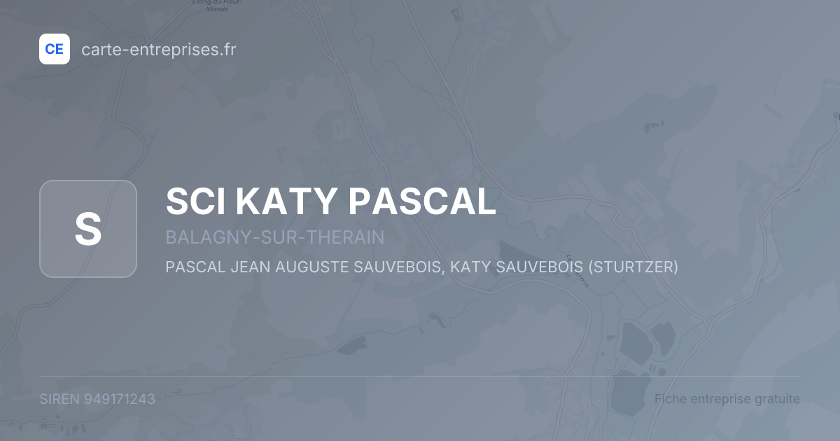 SCI KATY PASCAL — 949171243 — fiche entreprise