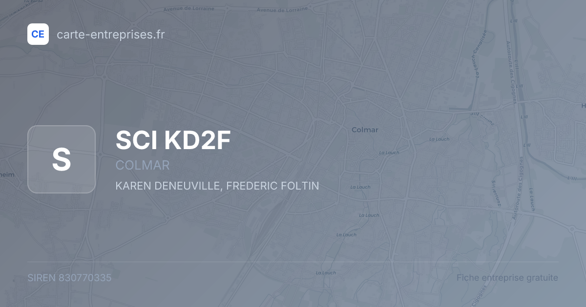 SCI KD2F — 830770335 — fiche entreprise