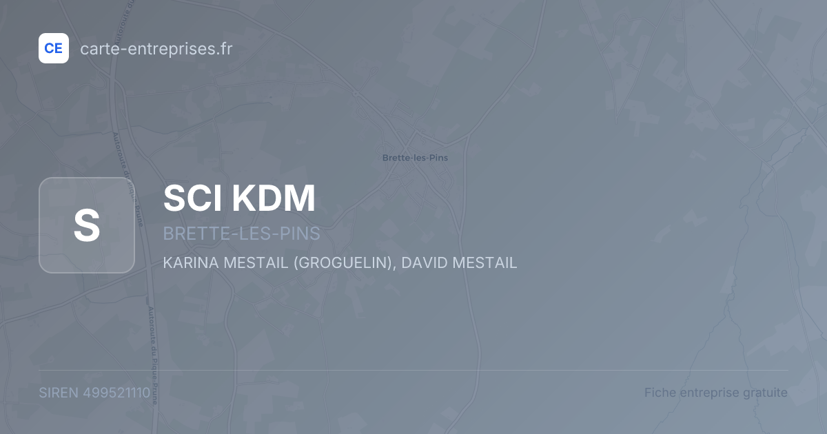 SCI KDM — 499521110 — fiche entreprise