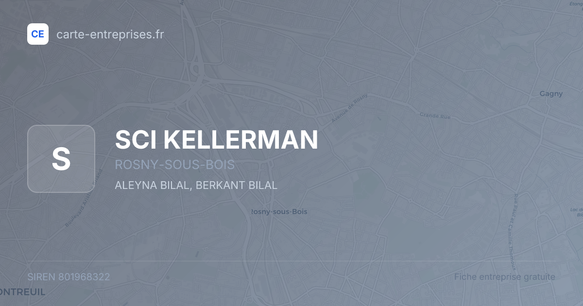 SCI KELLERMAN — 801968322 — fiche entreprise