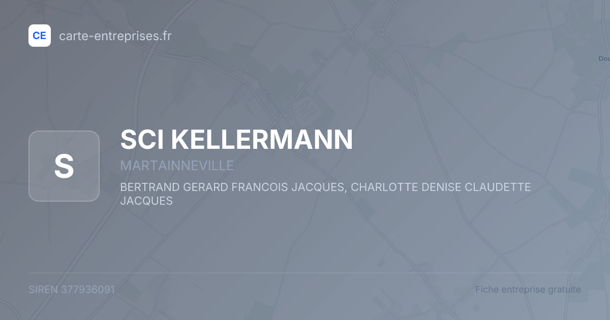SCI KELLERMANN — 377936091 — fiche entreprise