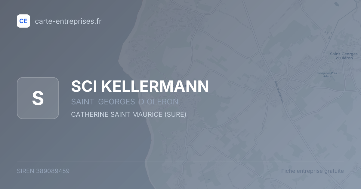 SCI KELLERMANN — 389089459 — fiche entreprise
