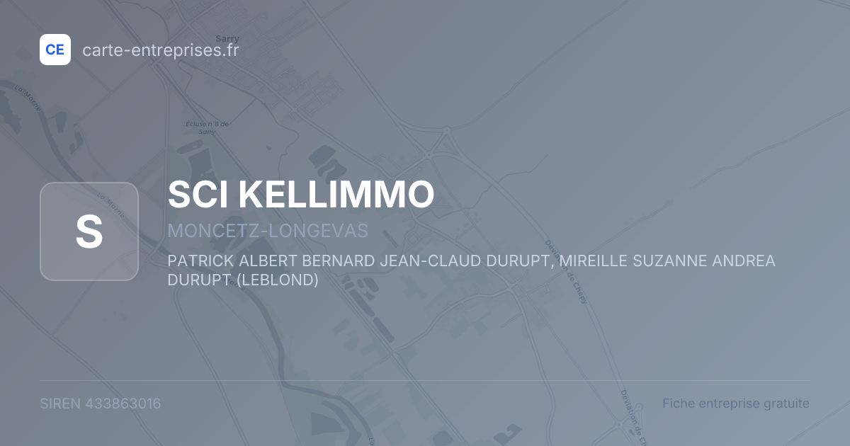 SCI KELLIMMO — 433863016 — fiche entreprise