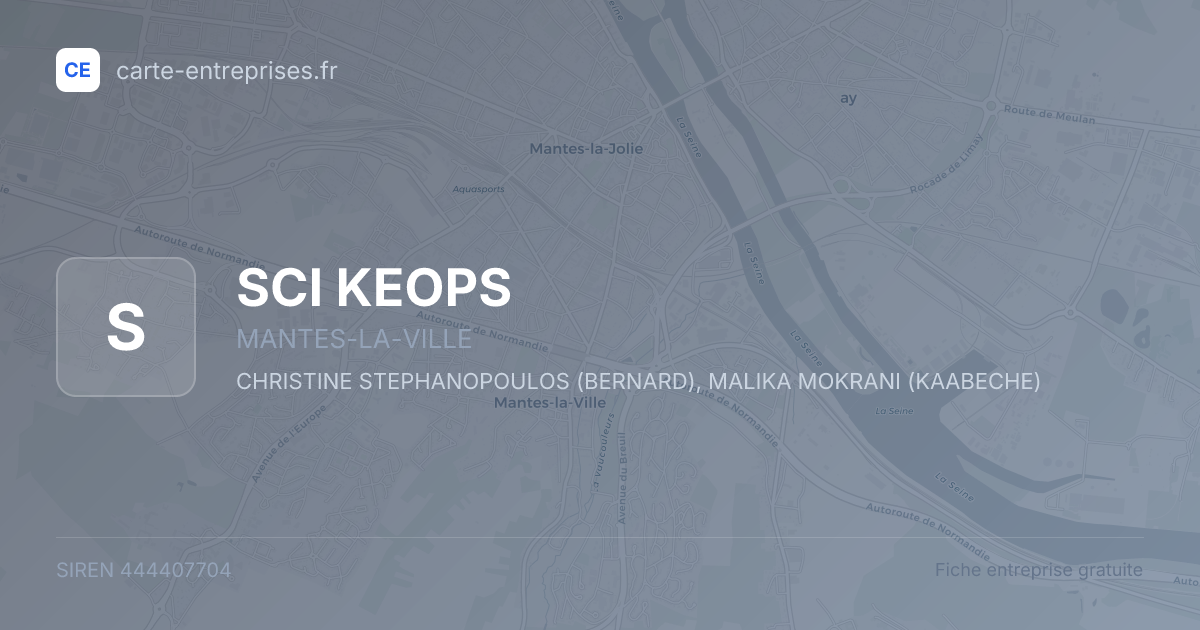 SCI KEOPS — 444407704 — fiche entreprise