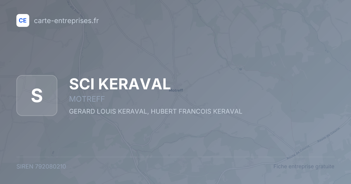 SCI KERAVAL — 792080210 — fiche entreprise