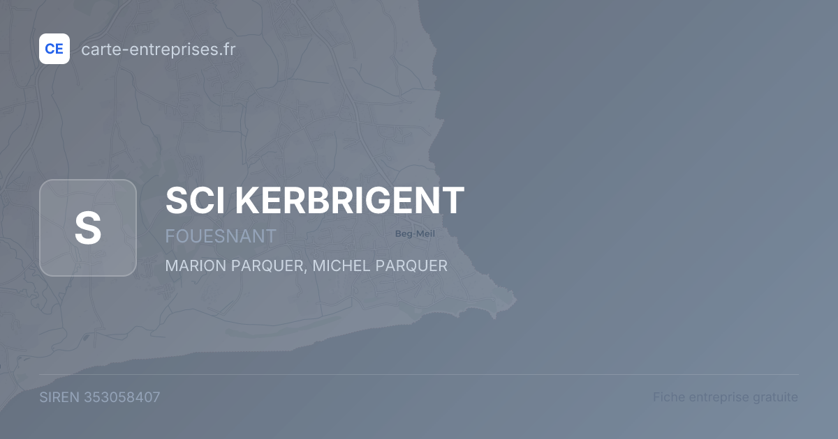 SCI KERBRIGENT — 353058407 — fiche entreprise