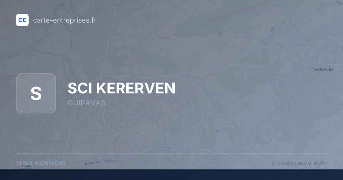 SCI KERERVEN — 492657093 — fiche entreprise