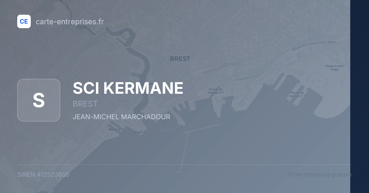 SCI KERMANE — 412523805 — fiche entreprise