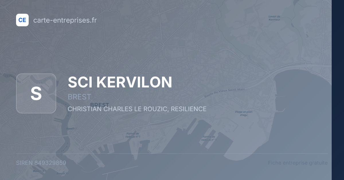 SCI KERVILON — 849329859 — fiche entreprise