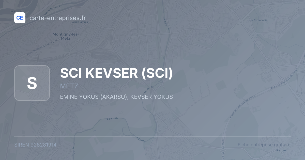 SCI KEVSER (SCI) — 928281914 — fiche entreprise