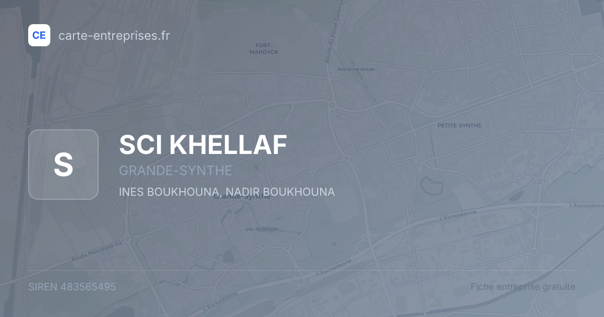 SCI KHELLAF — 483565495 — fiche entreprise