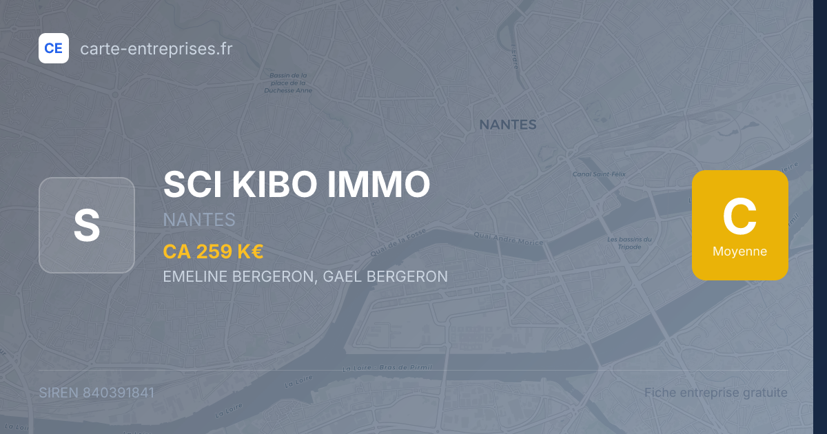 SCI KIBO IMMO — 840391841 — fiche entreprise